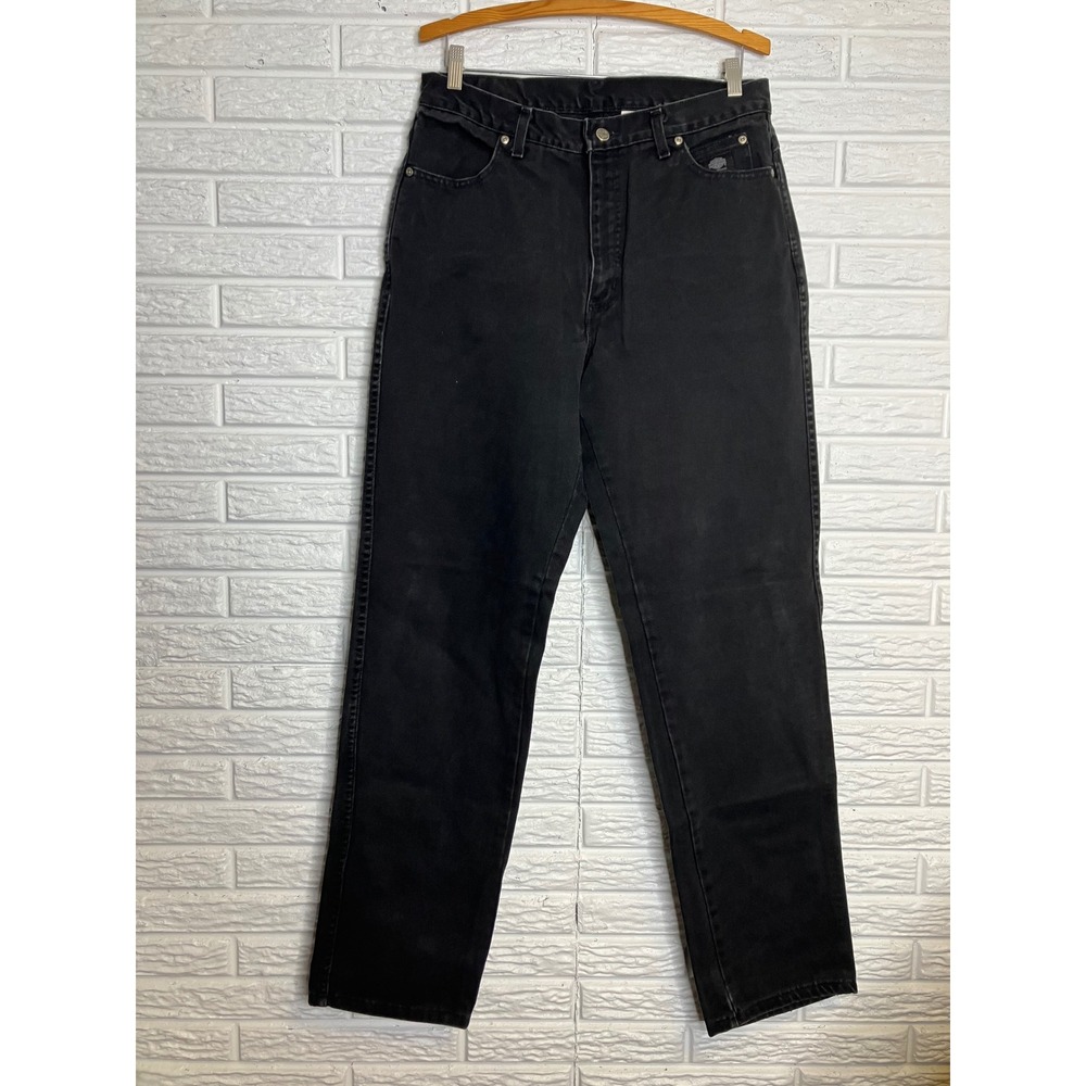 Harley Davidson Jeans Womens 34x36 Black Excellent Relaxed Fit Made in USA